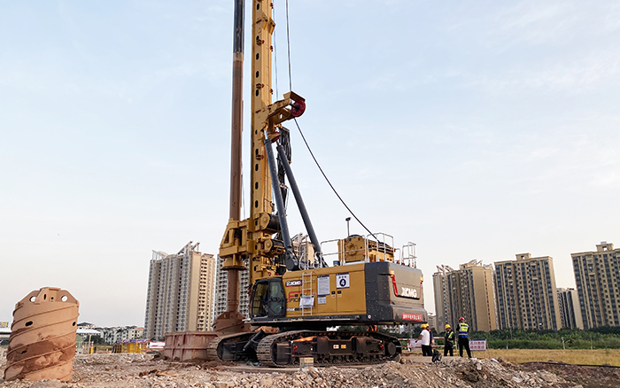 夯基珠江干，bti体育旋挖钻机助建超等工程！
