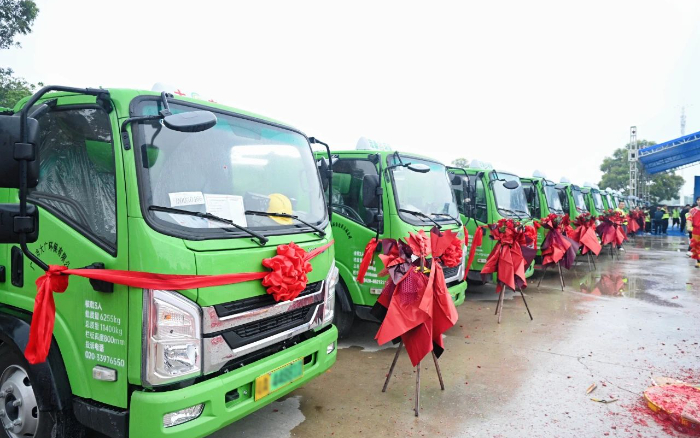 五十台交付！bti体育新能源五幼工程车助力大湾区建设