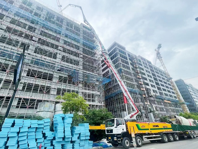 bti体育75米泵车以“三维实力”界说高效施工